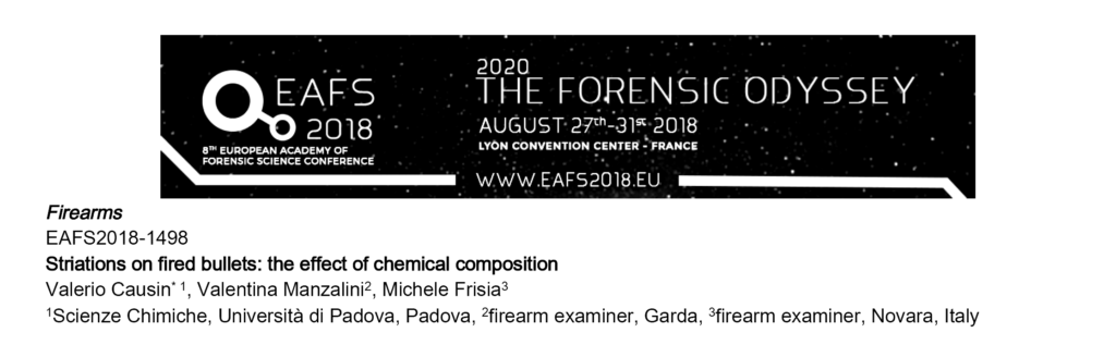 The forensic odyssey 2018 EAFS